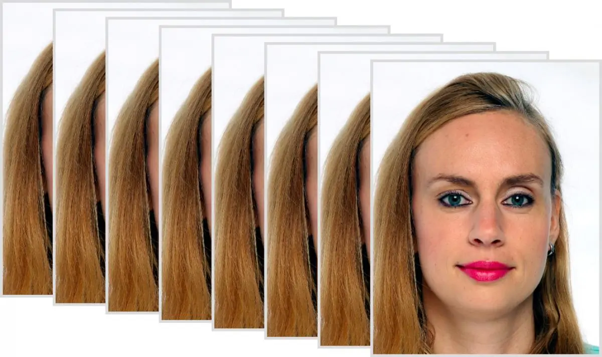 8 Images 35 x 45 mm for Identity Card Germany
