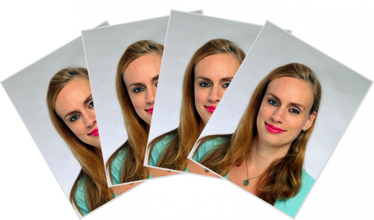 4 Images 35 x 45 mm for Student ID card Germany